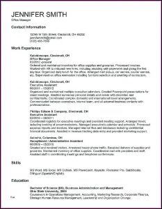 Executive Assistant Resume Template Word