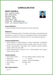 Filling Out Resume Objective