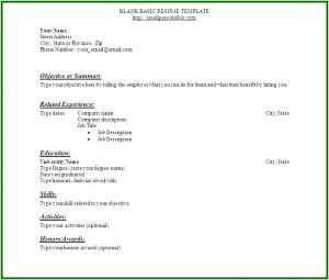 Free Actor Cv Template
