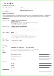 Free Customer Service Resume Examples 2018