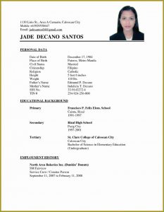 Free Downloadable Resume Templates For Wordpad