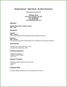 Free High School Resume Template