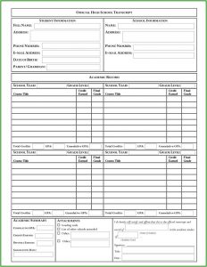 Free High School Resume Template Pdf