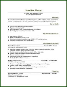 Free Medical Assistant Resume Samples