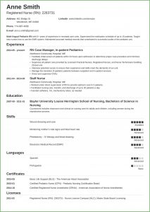 Free Nursing Resume Templates 2019
