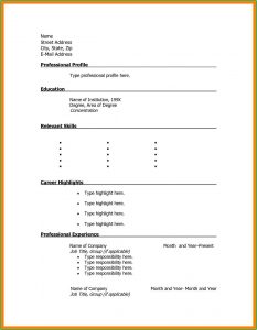 Free Printable Resume Maker