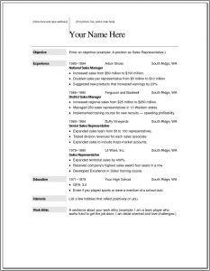 Free Resume Template Download Mac