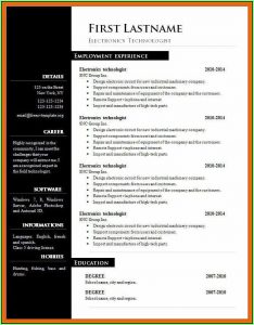 Free Resume Templates Download Microsoft Word