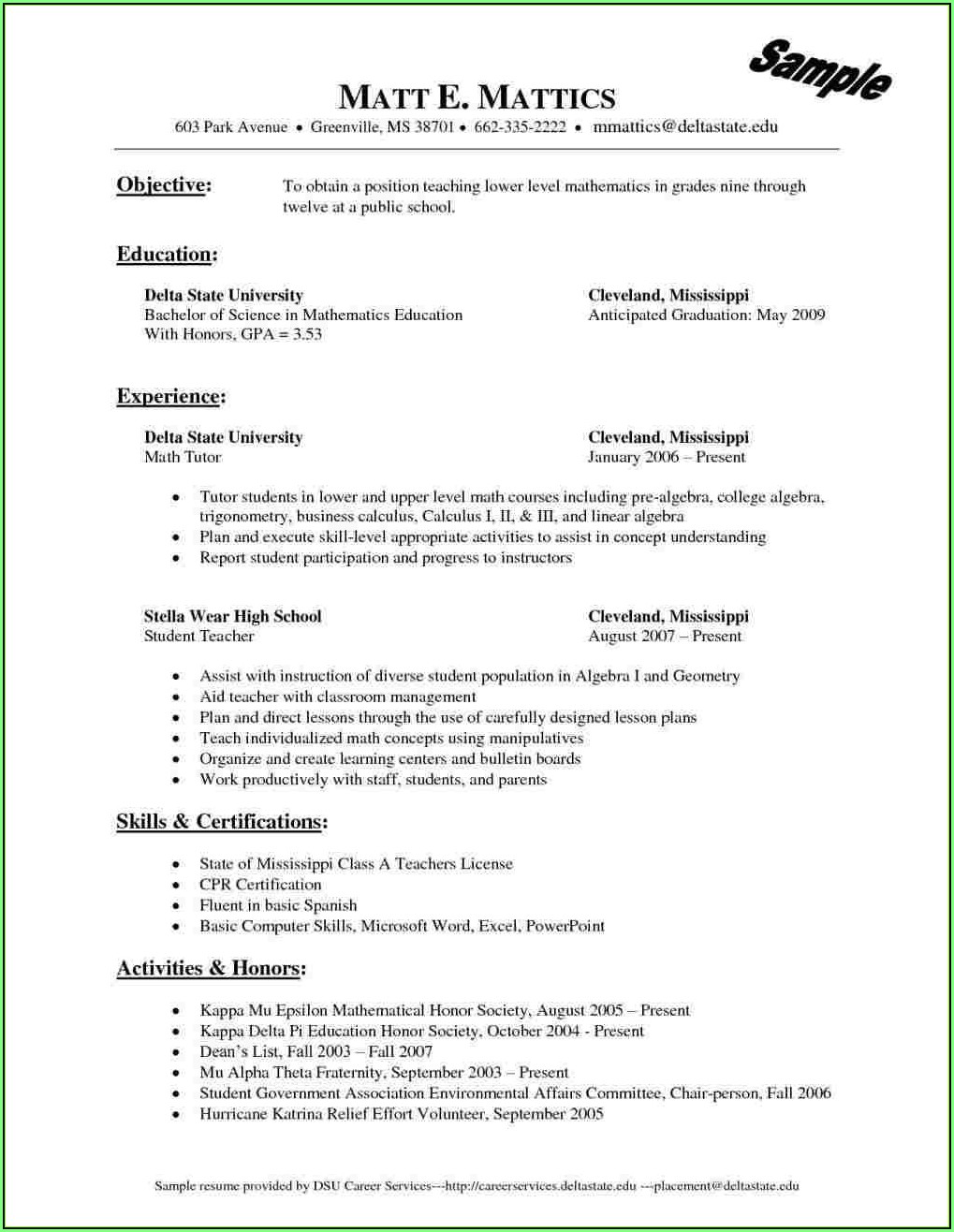 Free Resume Templates For Microsoft Wordpad