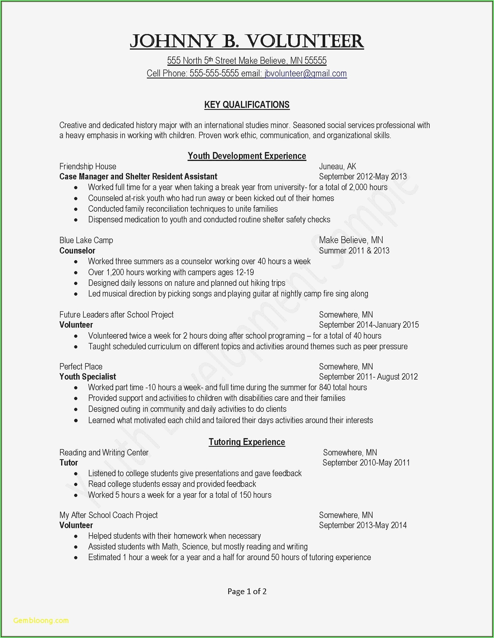 Free Resume Templates To Print