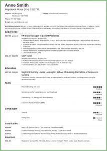 Free Samples Of Registered Nurse Resume