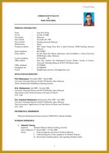 Free Simple Resume Template Download