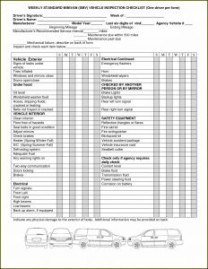 Free Vehicle Checklist Template Excel
