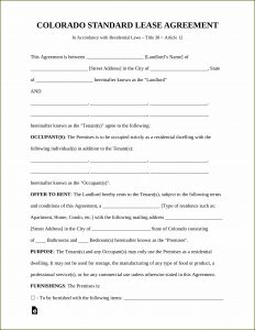 Housing Lease Template