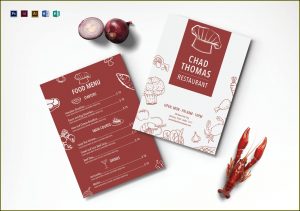 Illustrator Restaurant Menu Template