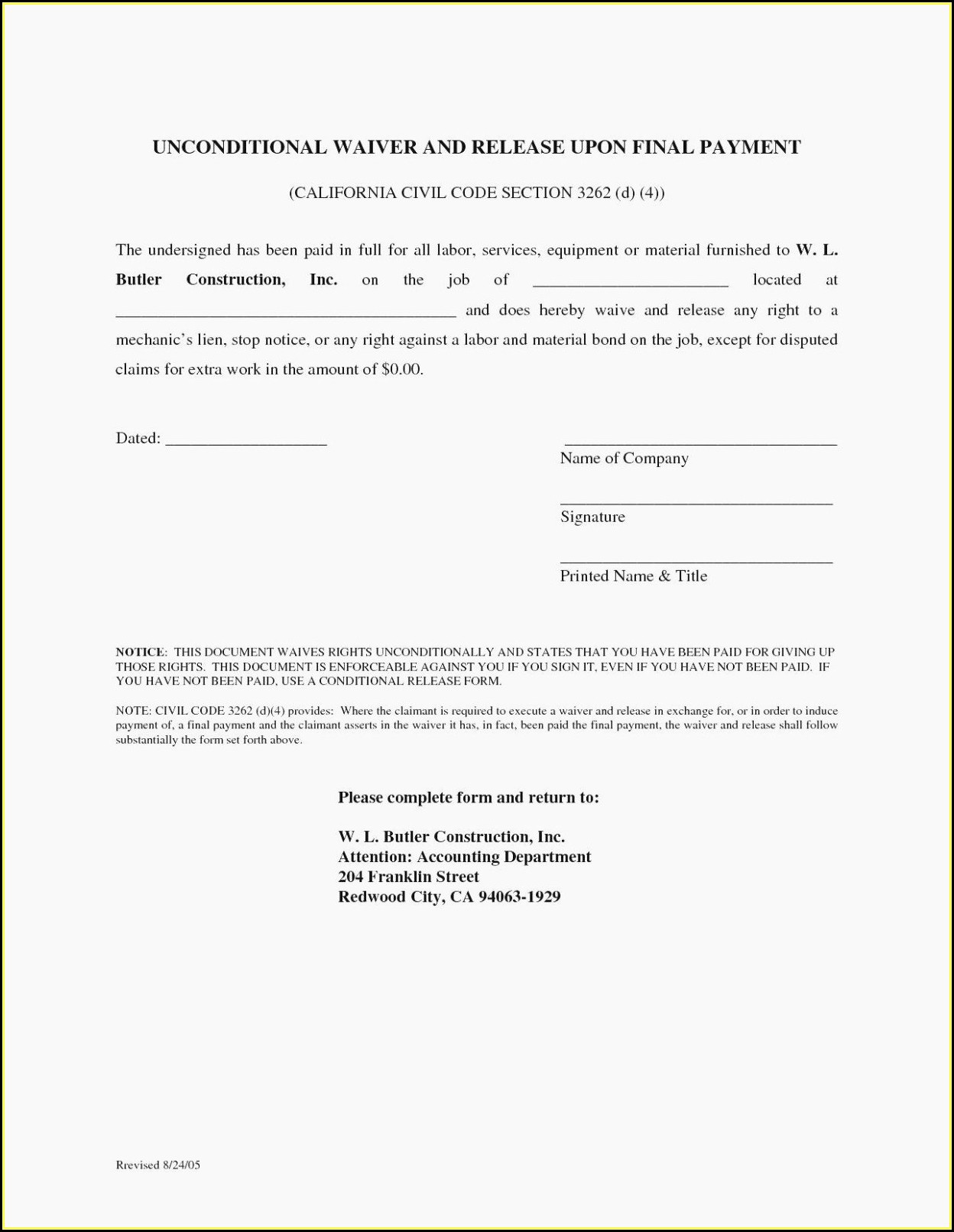 Intent To Lien Letter Template Texas
