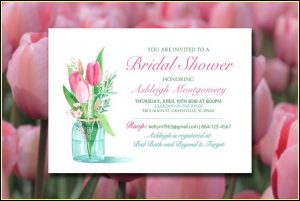 Mason Jar Bridal Shower Invitation Template