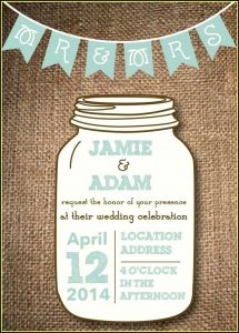 Mason Jar Invite Template Free