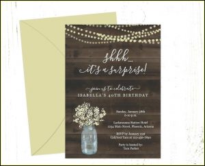 Mason Jar Wedding Invite Template