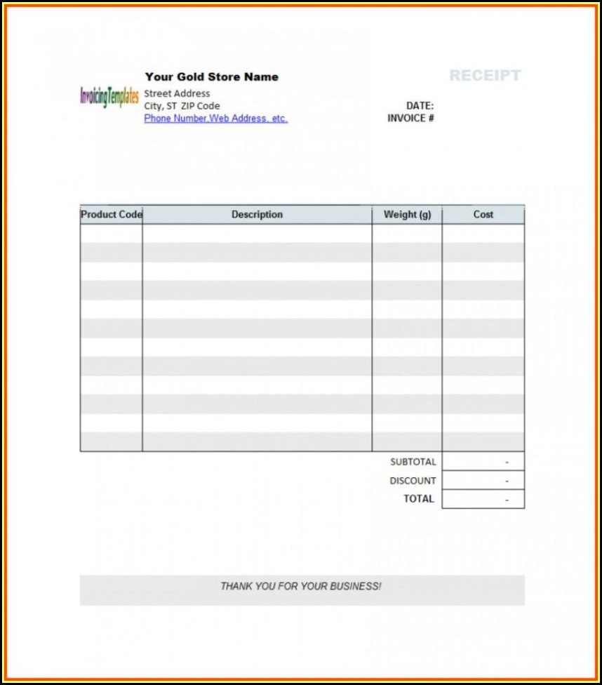 Medical Billing Invoice Template Excel