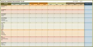 Monthly Marketing Plan Template