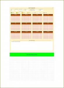 Monthly Rotation Calendar Template