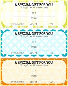 Movie Theater Gift Certificate Template