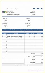 Ms Access Invoice Template Free Download