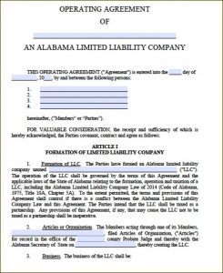 Multi Member Llc Operating Agreement Template Pdf