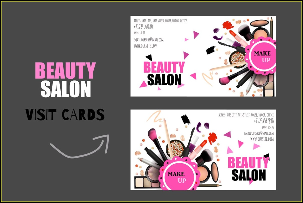 Nail Salon Business Card Template Free