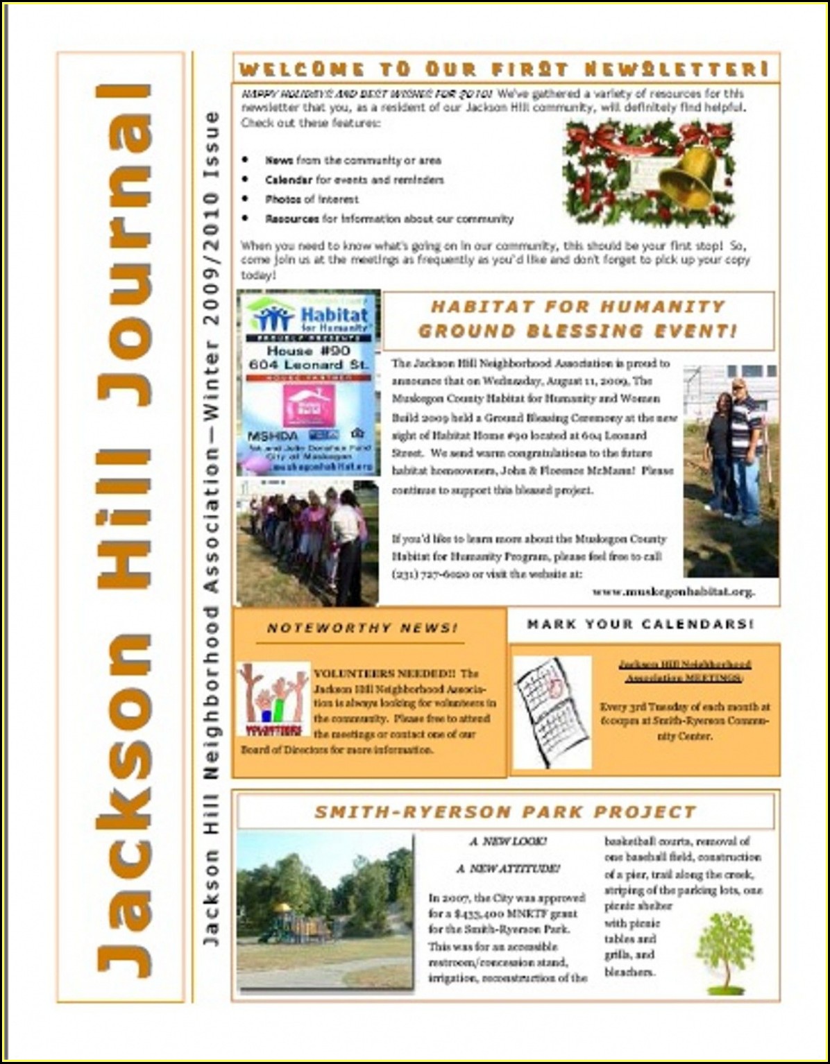 Neighborhood Association Newsletter Template