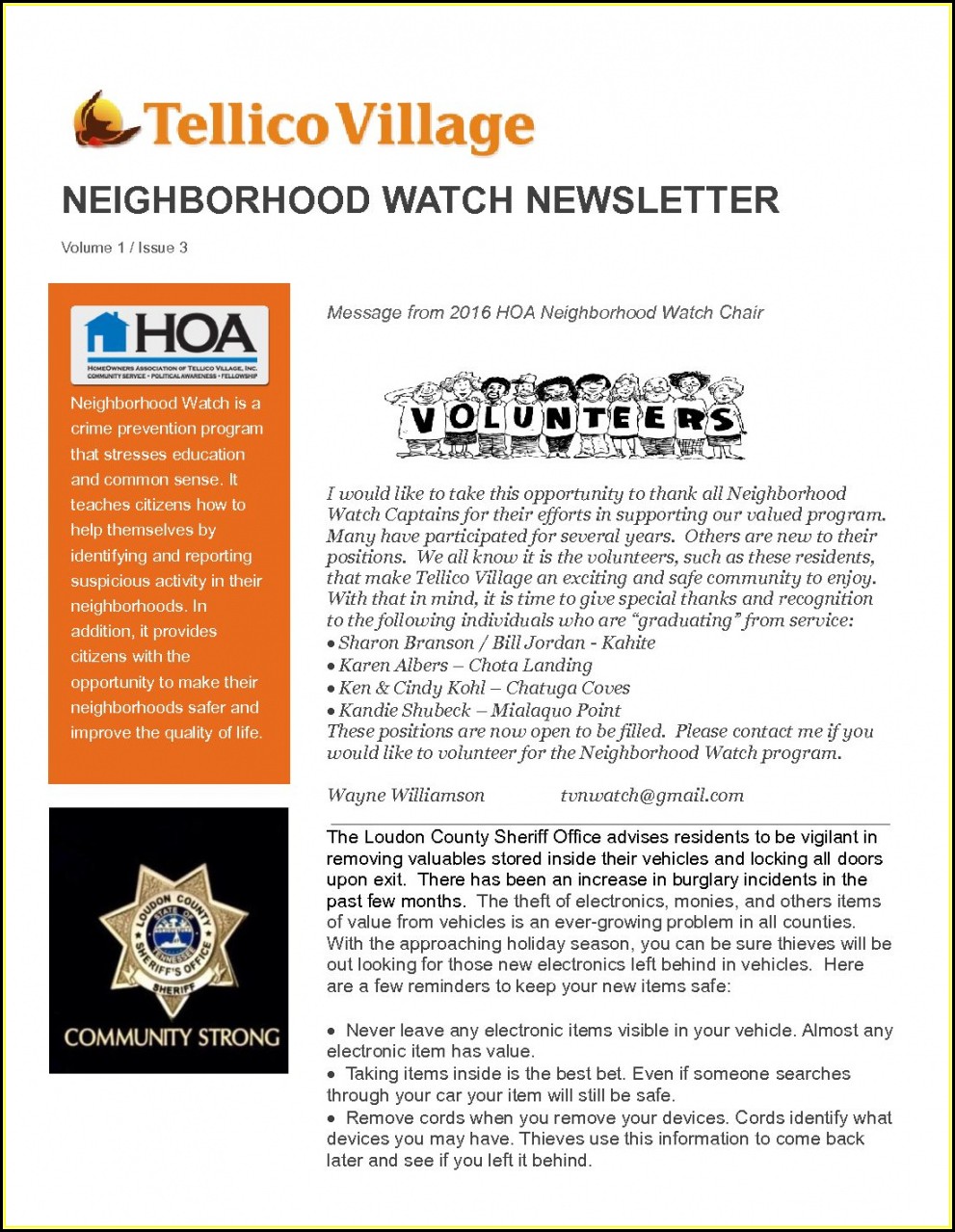 Neighborhood Newsletter Template