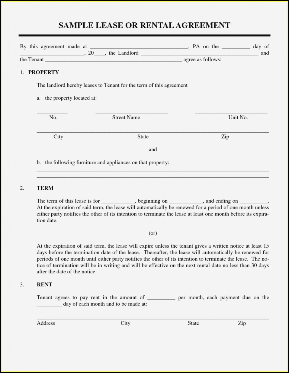 Office Lease Agreement Template South Africa