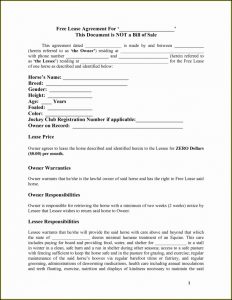 Owner Operator Agreement Template