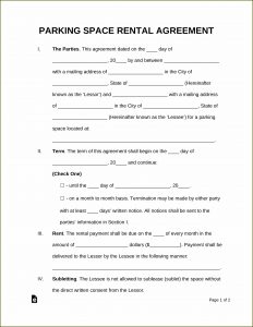 Parking Space Lease Agreement Template Philippines