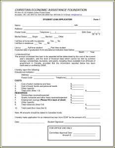 Personal Loan Application Form Template Free