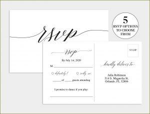 Postcard Rsvp Template