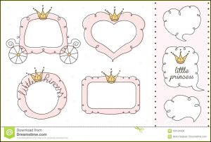 Princess Mirror Invitation Template