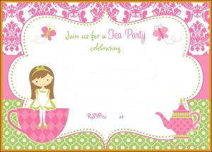 Princess Tea Party Invitation Template