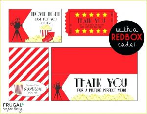 Printable Movie Gift Certificate Template