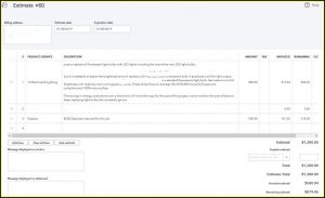 Quickbooks Online Estimate Template Download