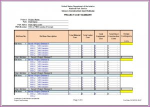 Construction Cost Estimate Template Excel Philippines