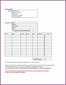 Construction Invoice Sample