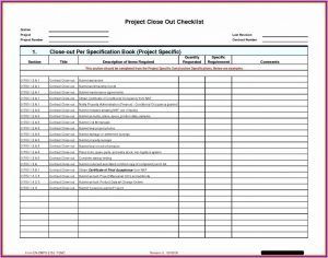 Construction Punch List Template