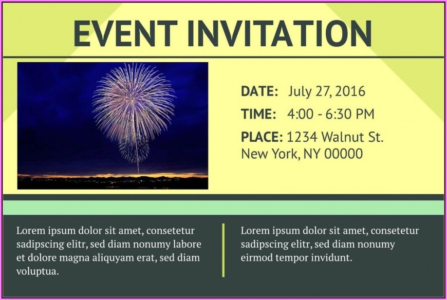 Corporate Event Invitation Template