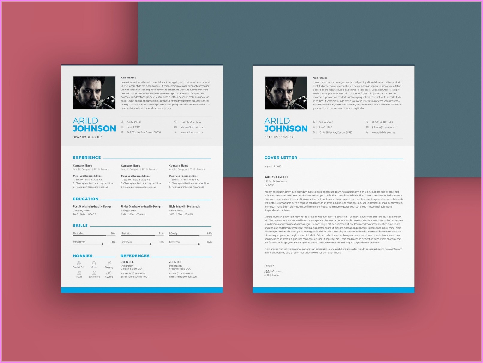 Cv Cover Letter Template Free Download