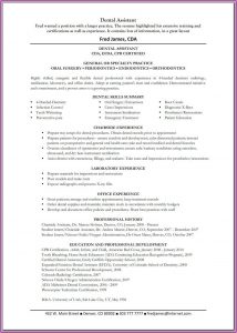 Dental Assistant Resume Template Examples