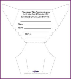 Diaper Baby Shower Invitations Printable Template