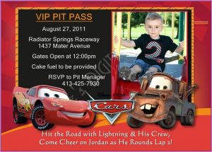 Disney Cars Invitations Templates Free