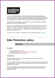 Document Retention Policy Template Uk